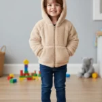 Capuche Enfant Polaire - Beige