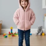 Capuche Enfant Polaire - Rose