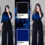 Pantalon Posé - Bleu