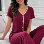 Pyjama Paradise - Rouge Bordeaux