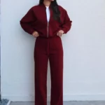 Tenue ChaCha - Rouge Bordeaux