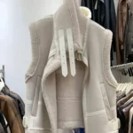 Veste Cuir - Beige claire