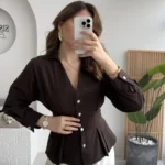 Chemise Coquette - Marron