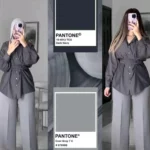 Pantalon Posé - Gris claire
