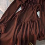 Robe Haifa - Marron foncé
