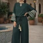 Ensemble Traditionnel Ramadan - Vert bouteille