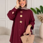 Chemise Nejma - Rouge Bordeaux