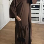 Robe Pavla Voilée - Marron