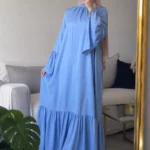 Robe Rayhana - Bleu Ciel